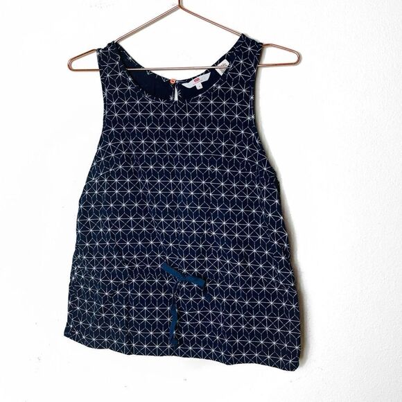 EUC Levis Blue Printed Smocked Top Small - Picture 1 of 6